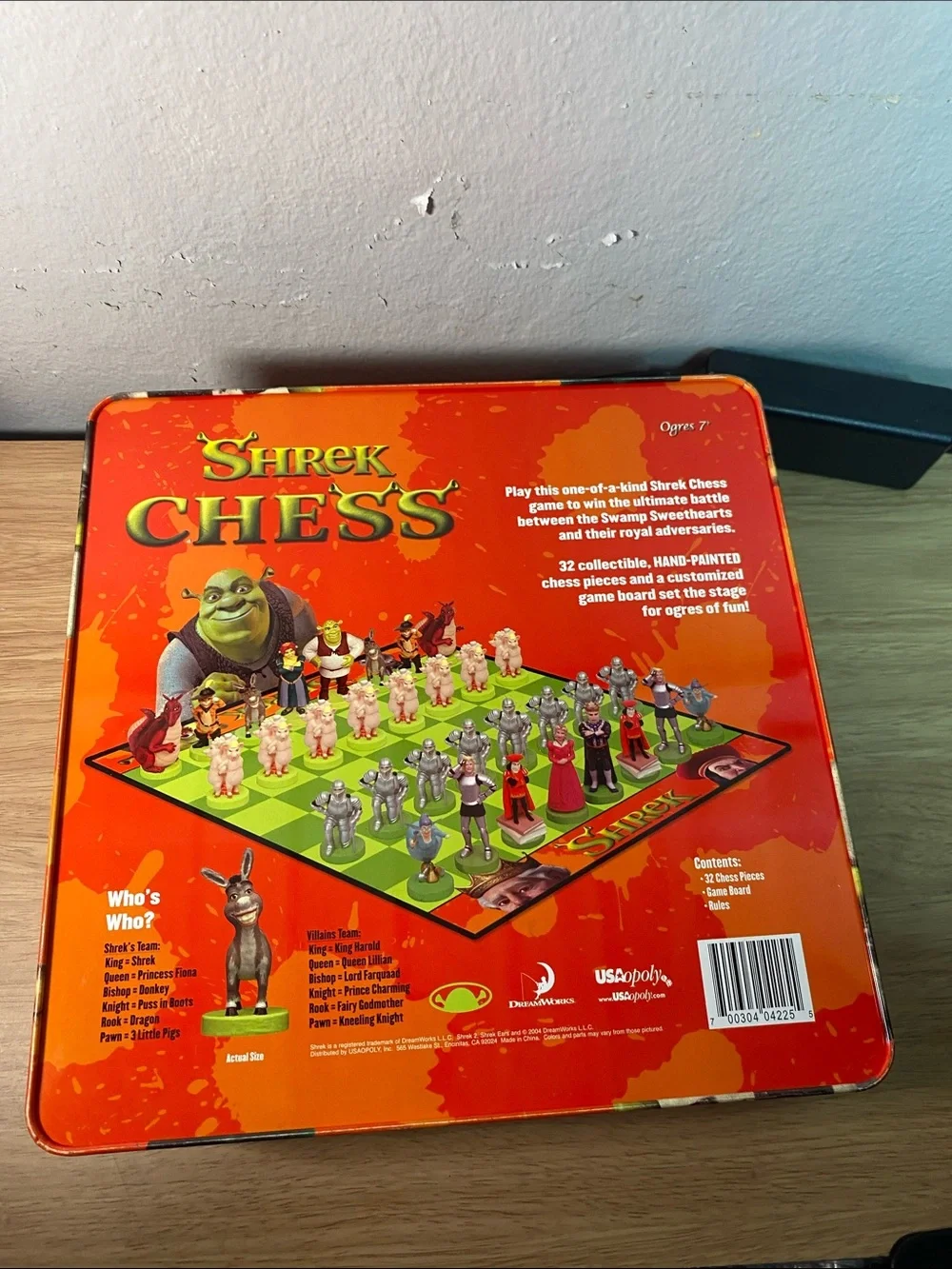 Shrek Chess Collector's Edition - Orange & Green Tin